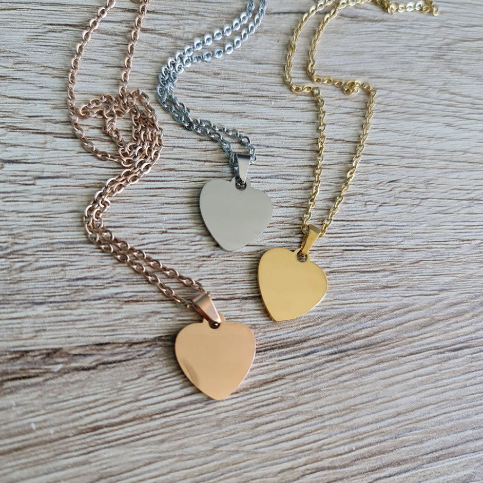 Necklace with a heart personalized | RAdezain