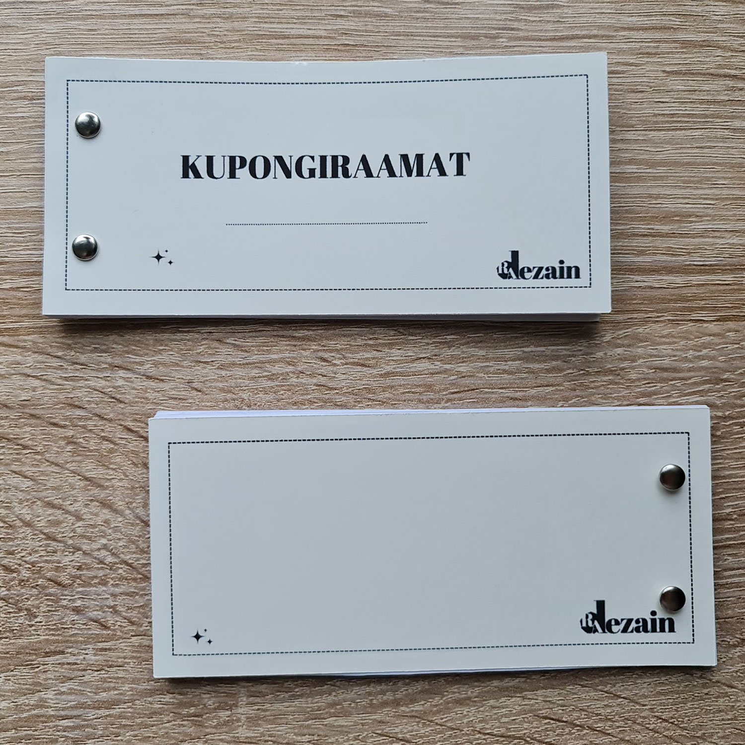 "Täida ise" kupongiraamat - 10 täidetavat kupongi - Pilt 2