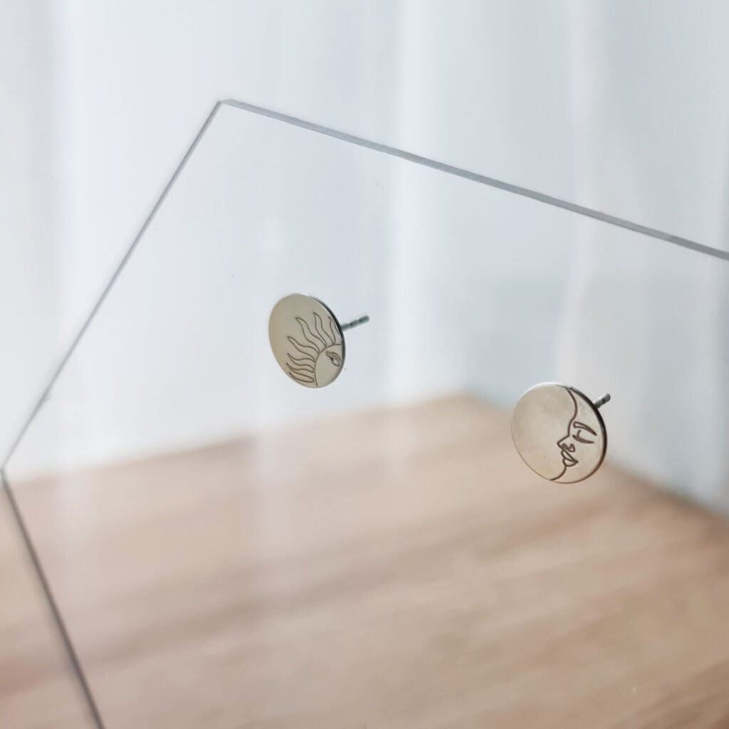 Moon and Sun silver earrings | RAdezain