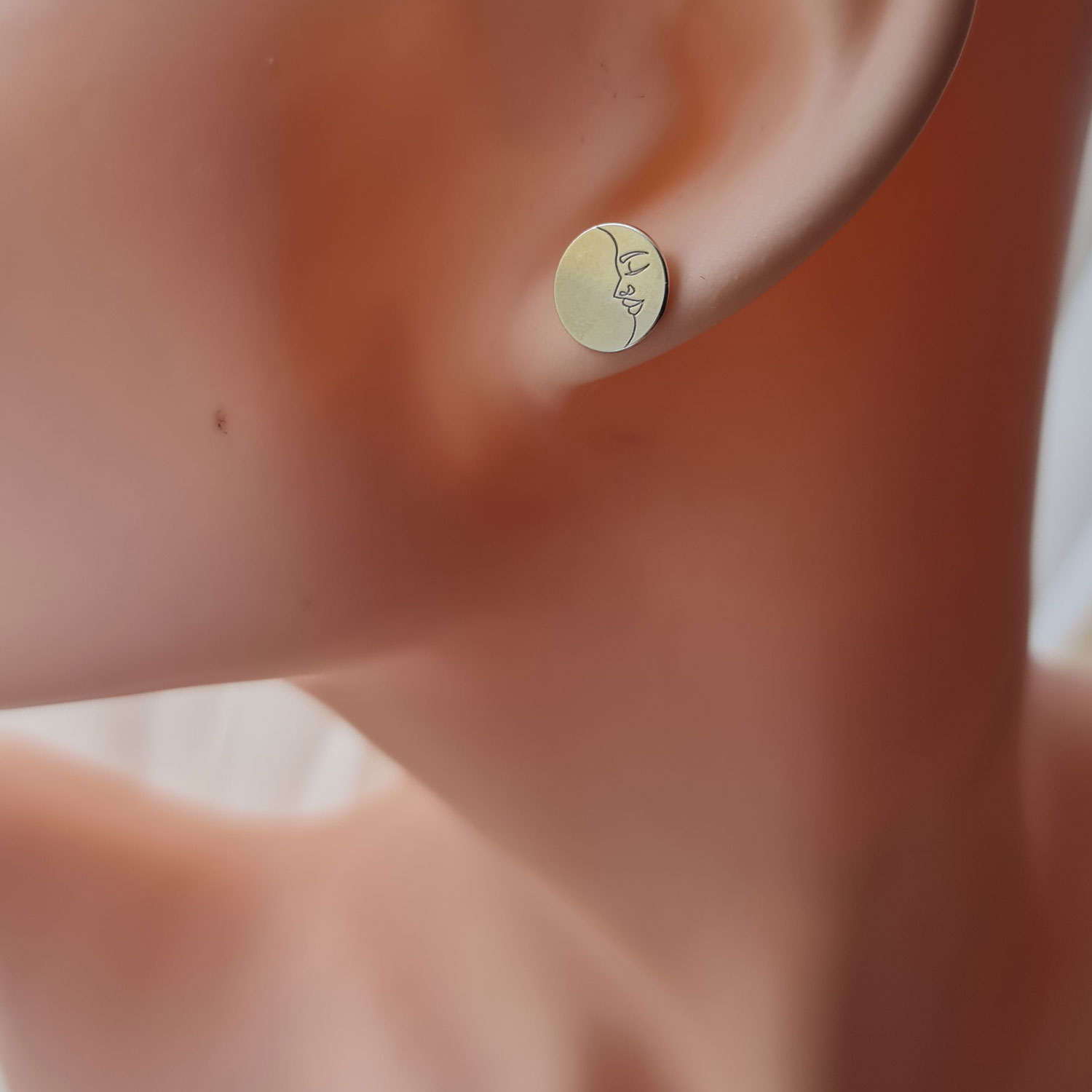 Moon & Sun silver earrings - Image 2