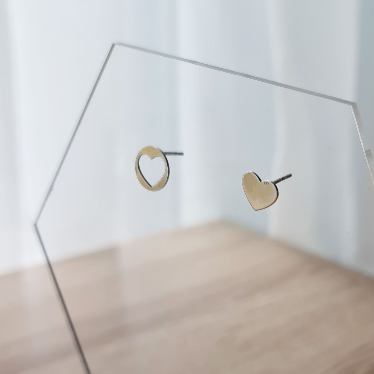 Sterling silver earrings with hearts | RAdezain