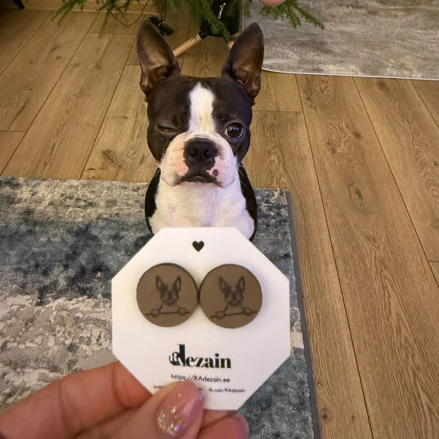 Earrings with dog "Invitations" - Image 3